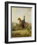 Countess Caroline Waldbott Von Bassenheim on Horseback in Front of Castle Leutstetten-Albrecht Adam-Framed Giclee Print