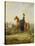 Countess Caroline Waldbott Von Bassenheim on Horseback in Front of Castle Leutstetten-Albrecht Adam-Stretched Canvas