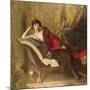 Countess Michael Karolyi, Reclining in a Divan, 1918-John Quincy Adams-Mounted Giclee Print