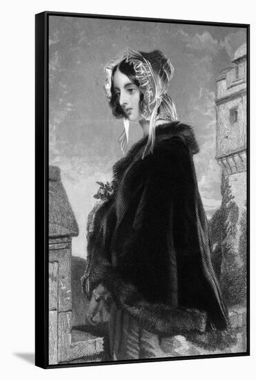 Countess of Malmesbury-Edwin Henry Landseer-Framed Stretched Canvas