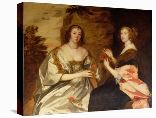 Countess of Morton (D.1654) and Mrs. Killigrew (D.1638)-Sir Anthony Van Dyck-Stretched Canvas