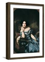 Countess of Vilches-Federico de Madrazo y Kuntz-Framed Art Print