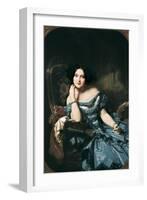 Countess of Vilches-Federico de Madrazo y Kuntz-Framed Art Print