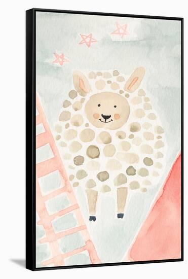 Counting Sheep No. 2-Natalie Timbrook-Framed Stretched Canvas