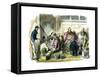 Counting the Compensation Money for the Murder of Mr Richardson, Japan, 1863-null-Framed Stretched Canvas