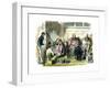 Counting the Compensation Money for the Murder of Mr Richardson, Japan, 1863-null-Framed Giclee Print