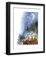 Counting the Stars - Turtle-Valeri Gorbachev-Framed Premium Giclee Print