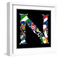 Countries Of N-Tonygers-Framed Art Print