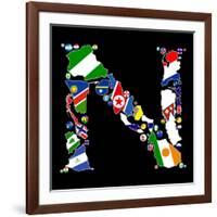 Countries Of N-Tonygers-Framed Art Print