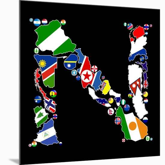 Countries Of N-Tonygers-Mounted Art Print