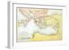 Countries Travelled by the Apostles and Showing the Journeys of St. Paul Between Asia and Europe-null-Framed Giclee Print