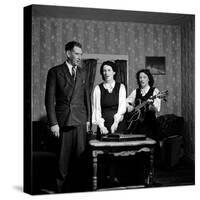 Country and Western Music Carter Family A.P. Carter, Wife Sara and Sister in Law Maybelle Carter-Eric Schaal-Stretched Canvas