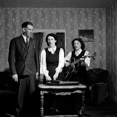 'Country and Western Music Carter Family A.P. Carter, Wife Sara and ...