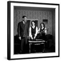 Country and Western Music Carter Family A.P. Carter, Wife Sara and Sister in Law Maybelle Carter-Eric Schaal-Framed Premium Photographic Print