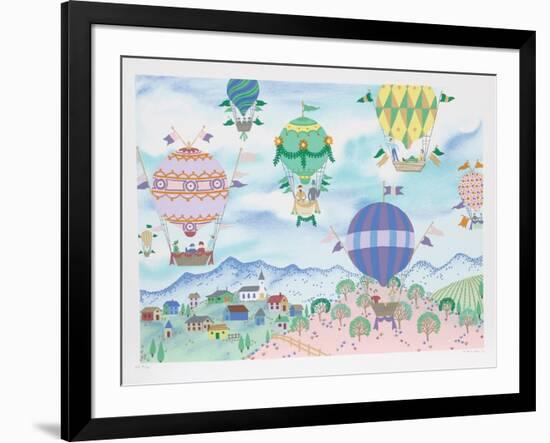 Country Balloon Fair-Jack Hofflander-Framed Collectable Print