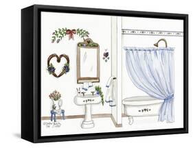 Country Bath 1-Debbie McMaster-Framed Stretched Canvas
