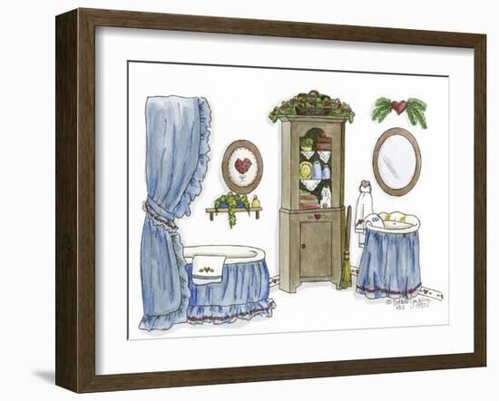 Country Bath 3-Debbie McMaster-Framed Giclee Print