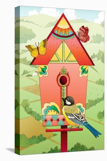 Country Birdhouse-Julie Goonan-Stretched Canvas