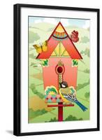 Country Birdhouse-Julie Goonan-Framed Giclee Print