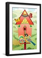 Country Birdhouse-Julie Goonan-Framed Giclee Print