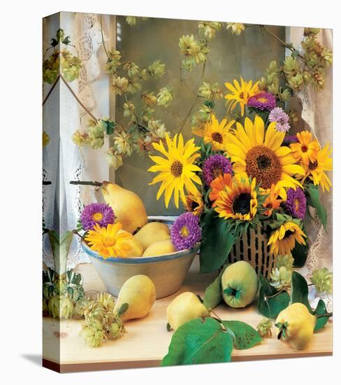 Country Bouquet-null-Stretched Canvas