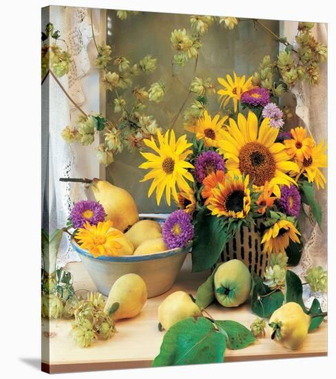 Country Bouquet-null-Stretched Canvas