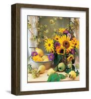 Country Bouquet-null-Framed Art Print