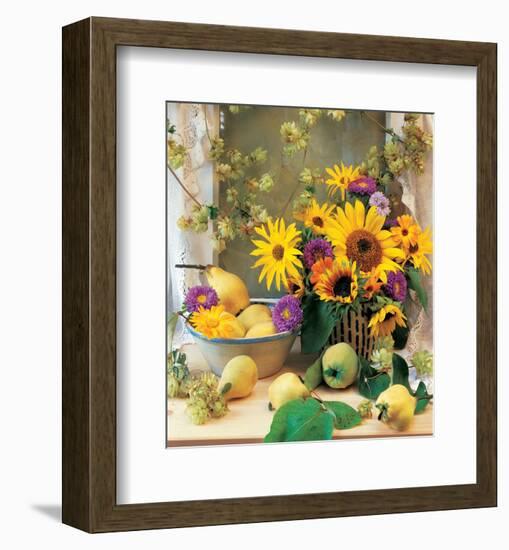 Country Bouquet-null-Framed Art Print
