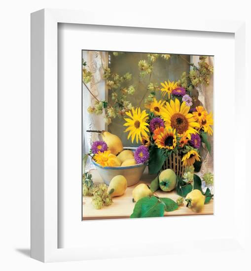 Country Bouquet-null-Framed Art Print