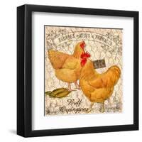 Country Buff Oringtons-null-Framed Giclee Print