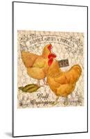 Country Buff Oringtons-null-Mounted Giclee Print