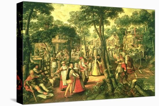 Country Celebration, 1563-Joachim Beuckelaer-Stretched Canvas