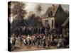 Country Celebration-David Teniers the Younger-Stretched Canvas
