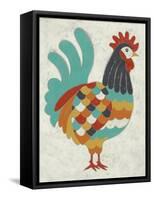 Country Chickens I-Chariklia Zarris-Framed Stretched Canvas