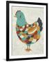 Country Chickens II-Chariklia Zarris-Framed Art Print