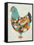 Country Chickens II-Chariklia Zarris-Framed Stretched Canvas