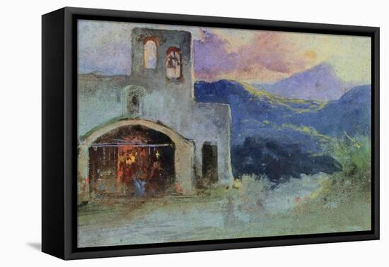 Country Church Near Cava, Ca 1857-Giacinto Gigante-Framed Stretched Canvas