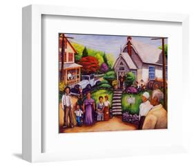 Country Church Service-Mancusi-Framed Art Print