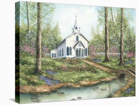 Country Church-Sherry Masters-Stretched Canvas