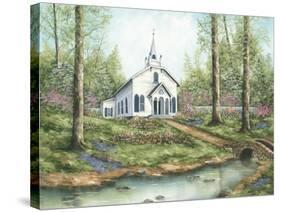 Country Church-Sherry Masters-Stretched Canvas