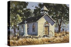 Country Church-LaVere Hutchings-Stretched Canvas