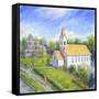 Country Church-Edgar Jerins-Framed Stretched Canvas