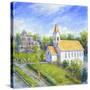 Country Church-Edgar Jerins-Stretched Canvas