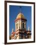 Country Club Plaza Shopping Area Building Detail, Kansas City, Missouri, USA-Walter Bibikow-Framed Premium Photographic Print