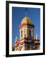 Country Club Plaza Shopping Area Building Detail, Kansas City, Missouri, USA-Walter Bibikow-Framed Premium Photographic Print