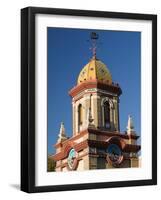 Country Club Plaza Shopping Area Building Detail, Kansas City, Missouri, USA-Walter Bibikow-Framed Photographic Print