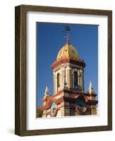 Country Club Plaza Shopping Area Building Detail, Kansas City, Missouri, USA-Walter Bibikow-Framed Photographic Print