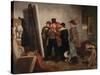 Country Connoisseurs, 1855-Johannes Adam Simon Oertel-Stretched Canvas