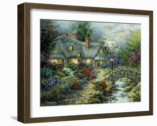 Country Cottage-Nicky Boehme-Framed Giclee Print