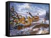 Country Cottages-Nicky Boehme-Framed Stretched Canvas